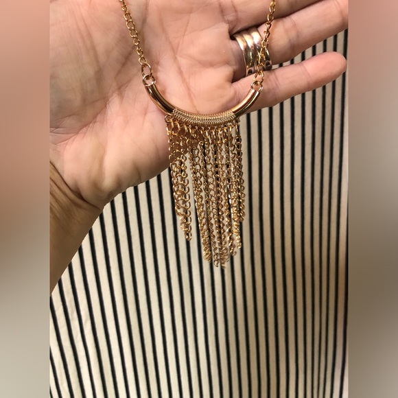 Forever Rose Couture Striped Necklace Dress - Picture 4 of 5